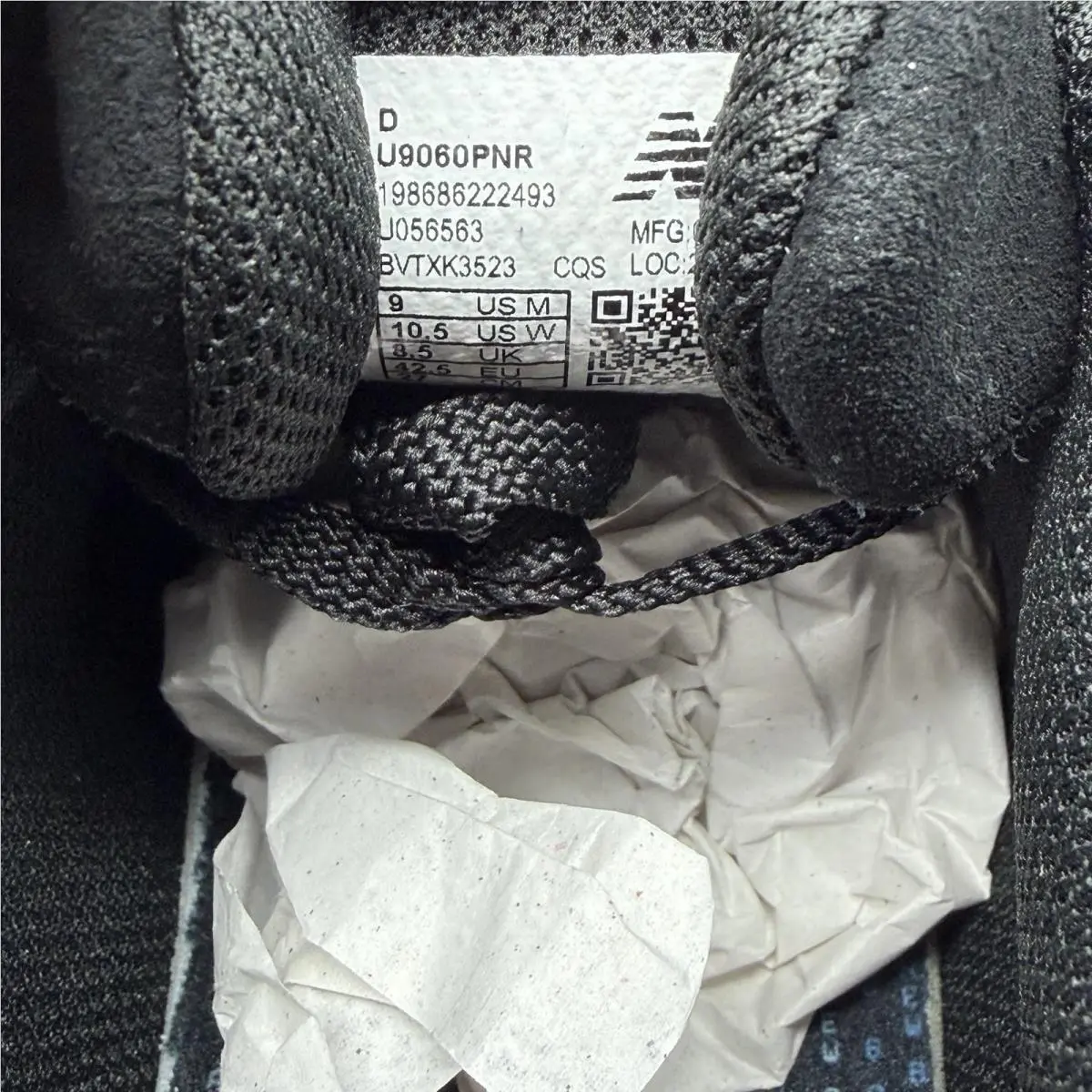 New Balance shoes - New Balance 9060 - U9060PNR - Black (UPC: 0198686222493) 11