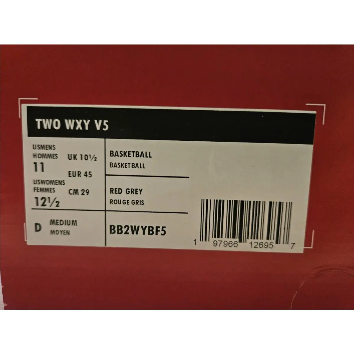 New Balance shoes - New Balance Two WXY V5 - BB2WYBF5 - Red 0