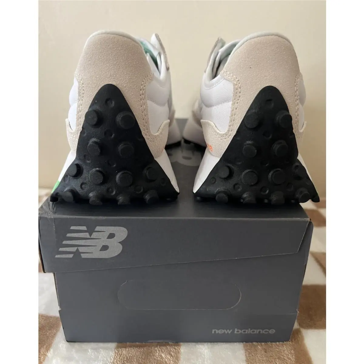 New Balance shoes - New Balance 327 - WS327NC - White/Lime Leaf/Hot Mango 10