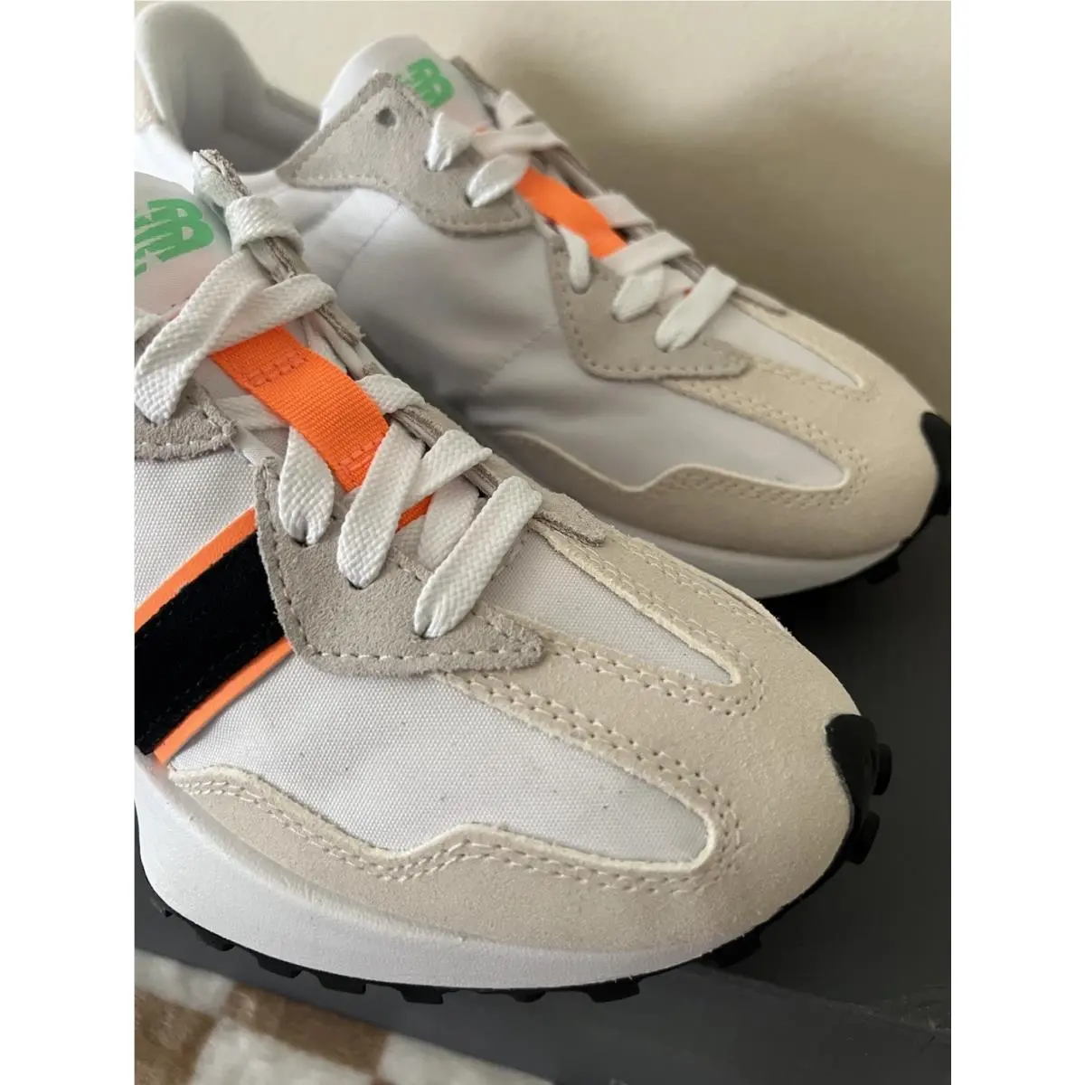 New Balance shoes - New Balance 327 - WS327NC - White/Lime Leaf/Hot Mango 4