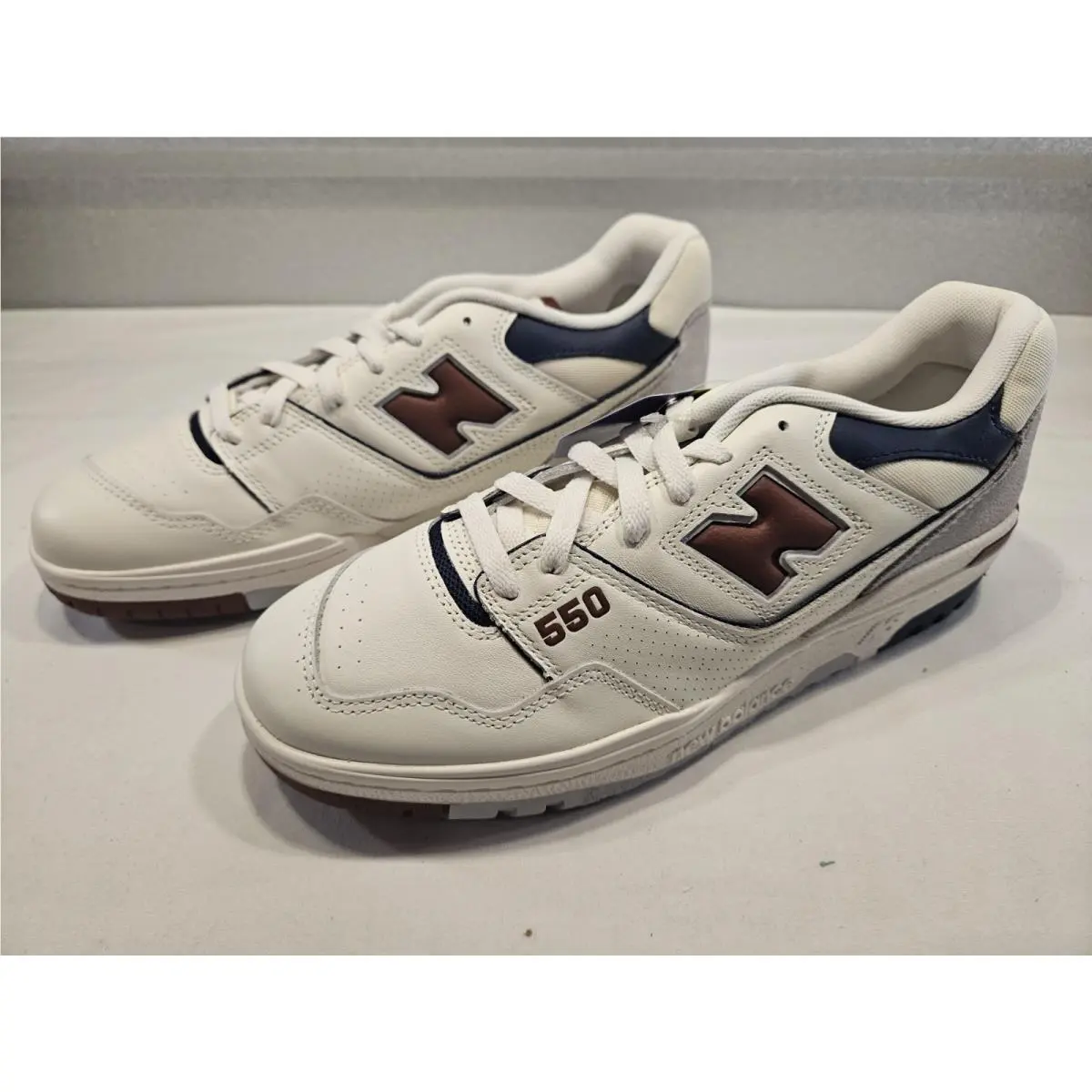 New Balance shoes - New Balance 550 - BB550ESG - White Brown Blue 2