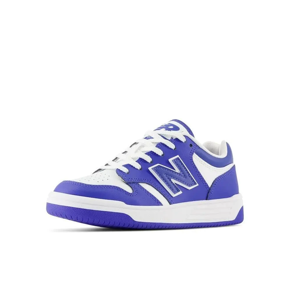 New Balance Boy`s 480 V1 Lace-up Sneaker Marine Blue/white 3.5 Big Kid