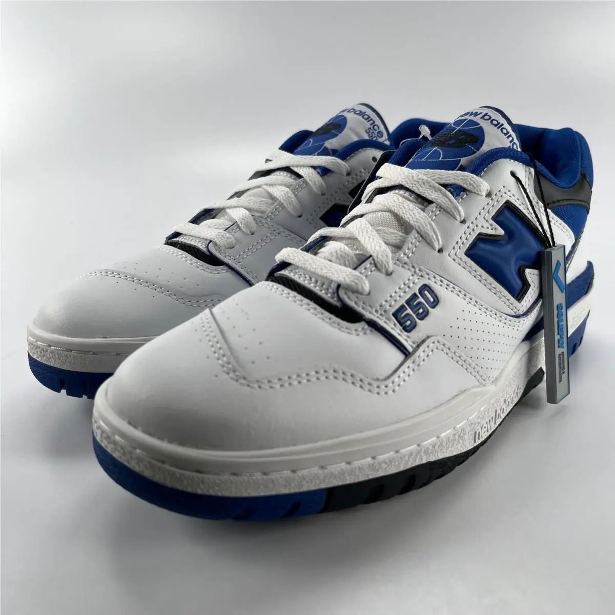 New Balance 550 White Blue Mens Basketball Sneakers BB550SN1 Size 9.5