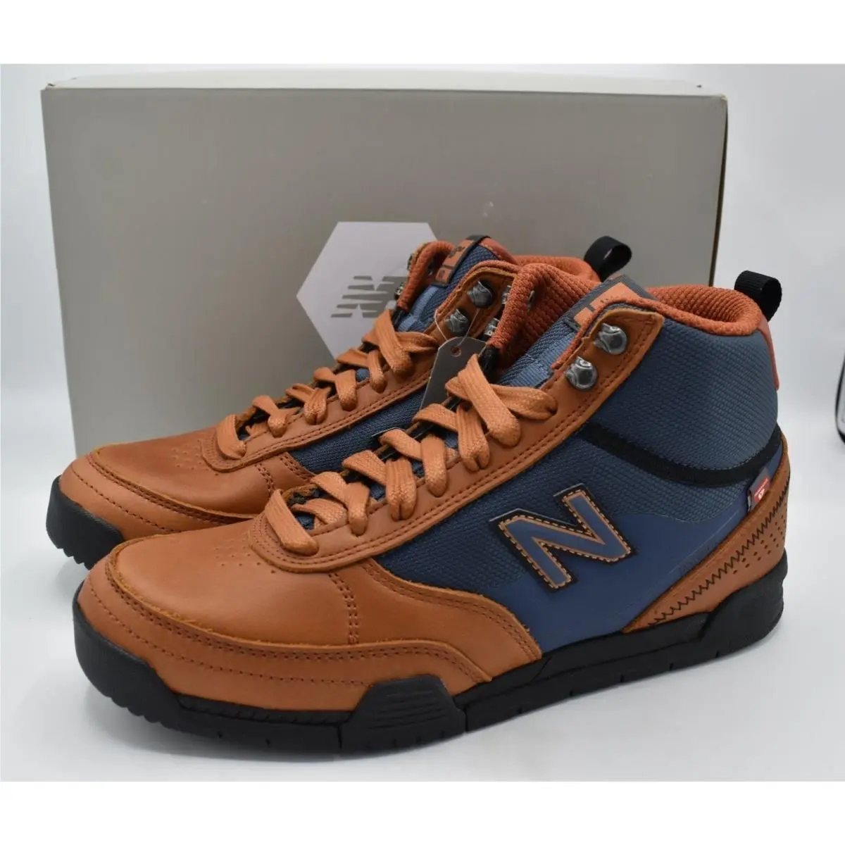 New Balance Mens Size 8.5 Numeric 440 Trail Brown Tan High Top Sneakers Shoes