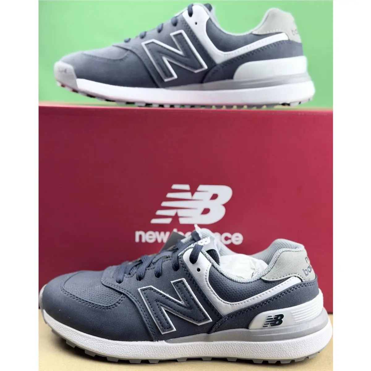 New Balance Womens 574 Greens V2 Golf Comfort Shoe Size 6 Navy