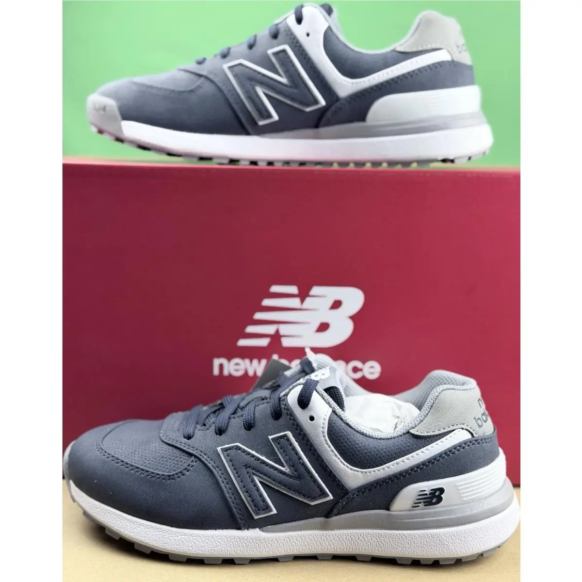 New Balance Womens 574 Greens V2 Golf Comfort Shoe Size 6.5 Navy