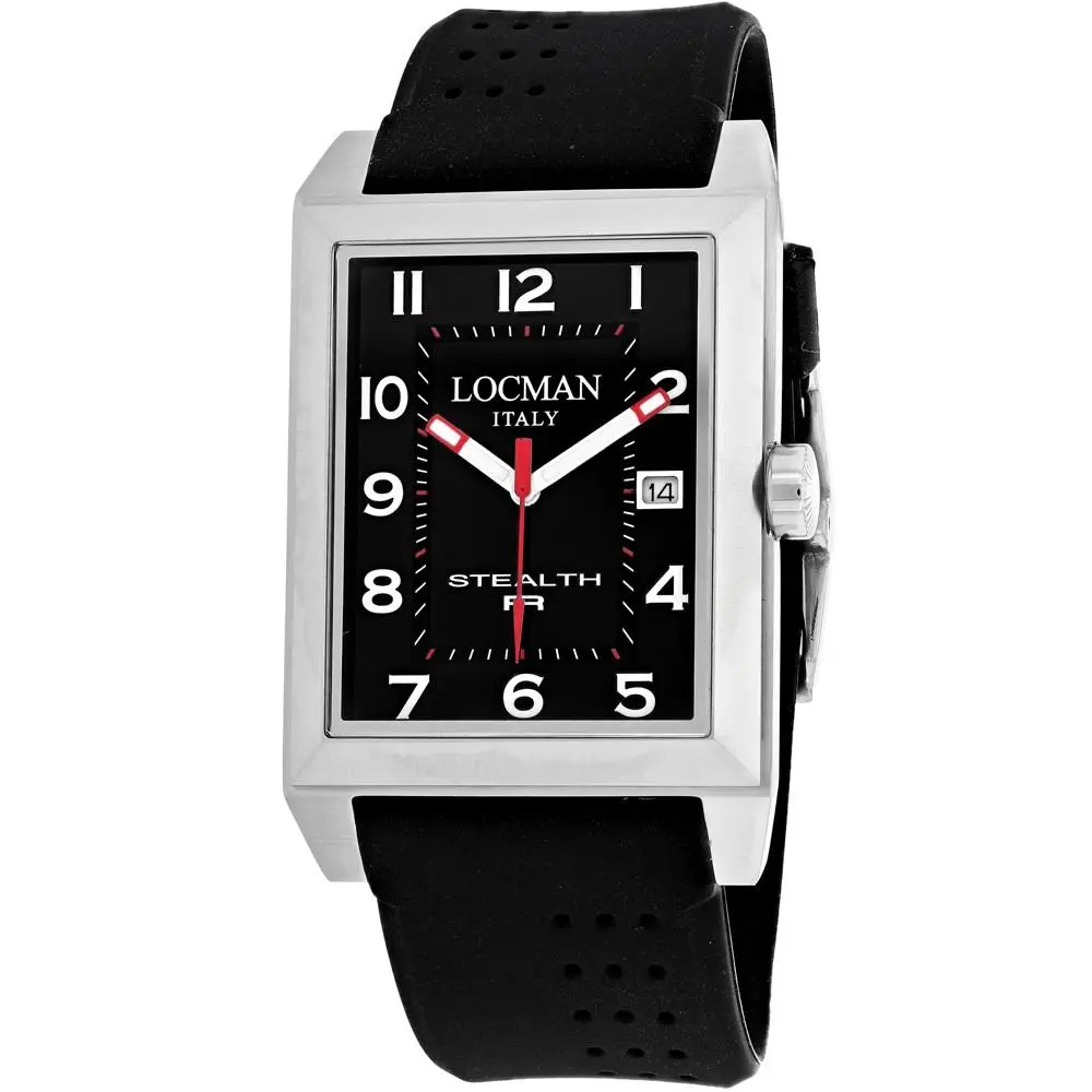 Locman Men`s Stealth Black Dial Watch - 240BK2BK