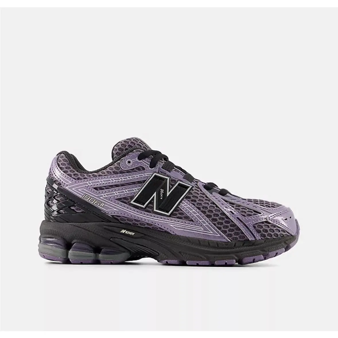 Size 13.5c - New Balance 1096 Purple Black Preschool Kids