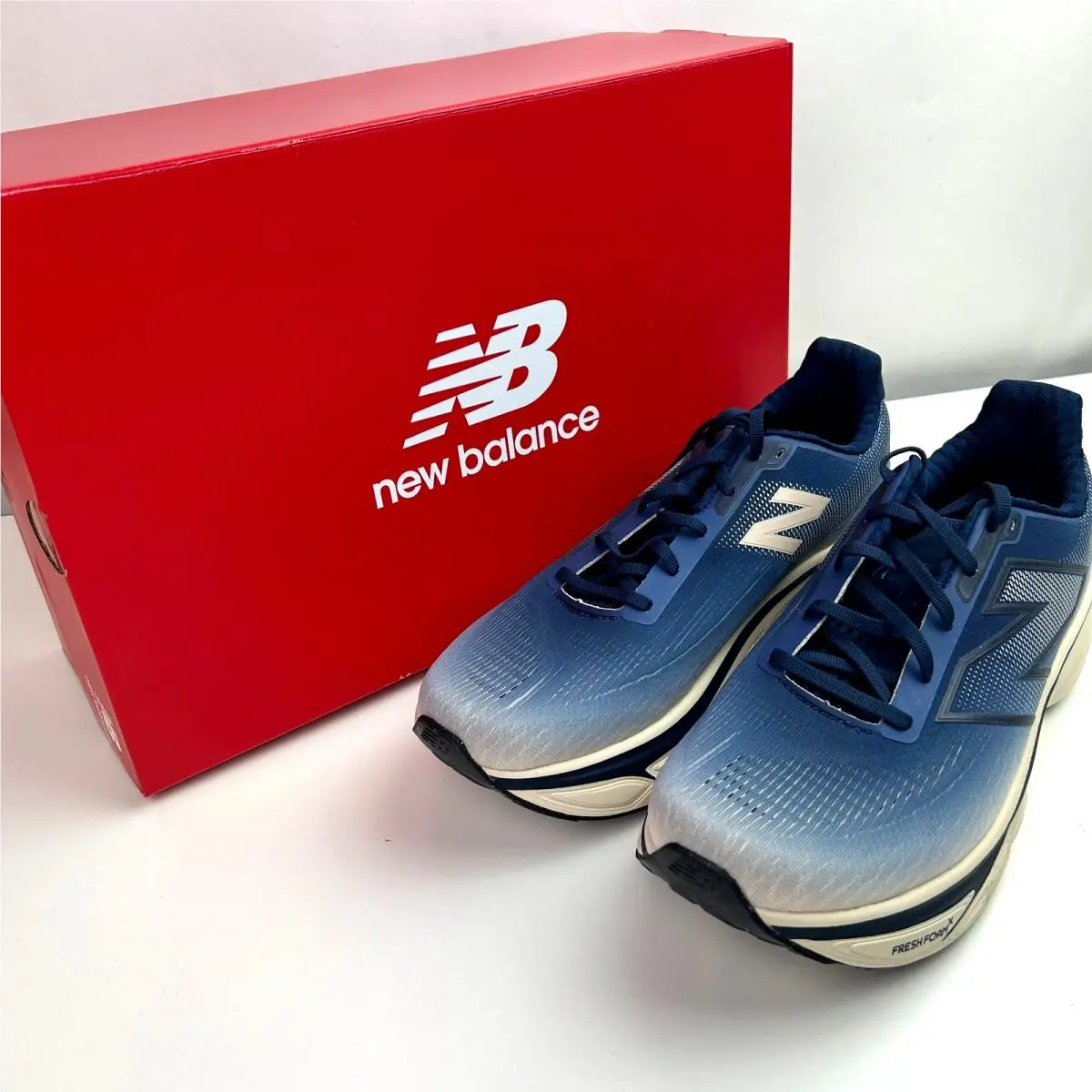 New Balance shoes - New Balance Fresh Foam 1080 - Beige/Blue (UPC: 198688442639) 7