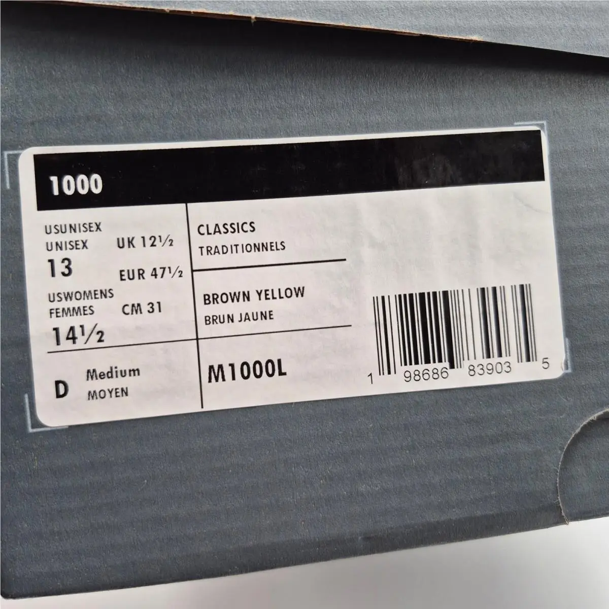 New Balance shoes - M1000L - M1000L - Multicolor (UPC: 198686839035) 0
