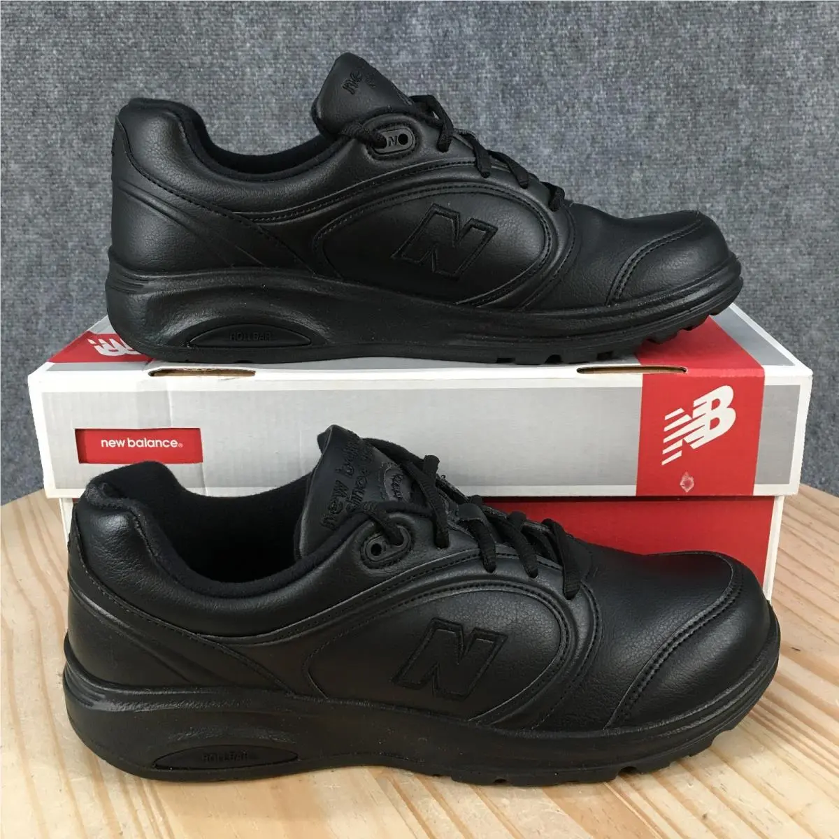 New Balance 812 Shoes Womens 9.5 AA Lace Up Sneakers WW812 Black Leather New