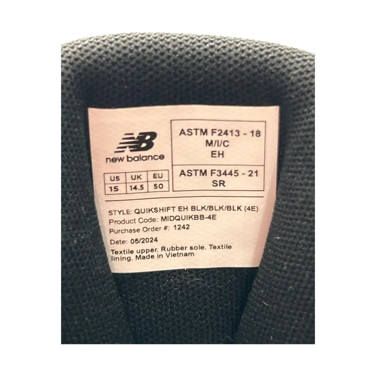 New Balance shoes - New Balance Men`s Quikshift - Quikshift - MIDQUIKBB-4E - Black 5