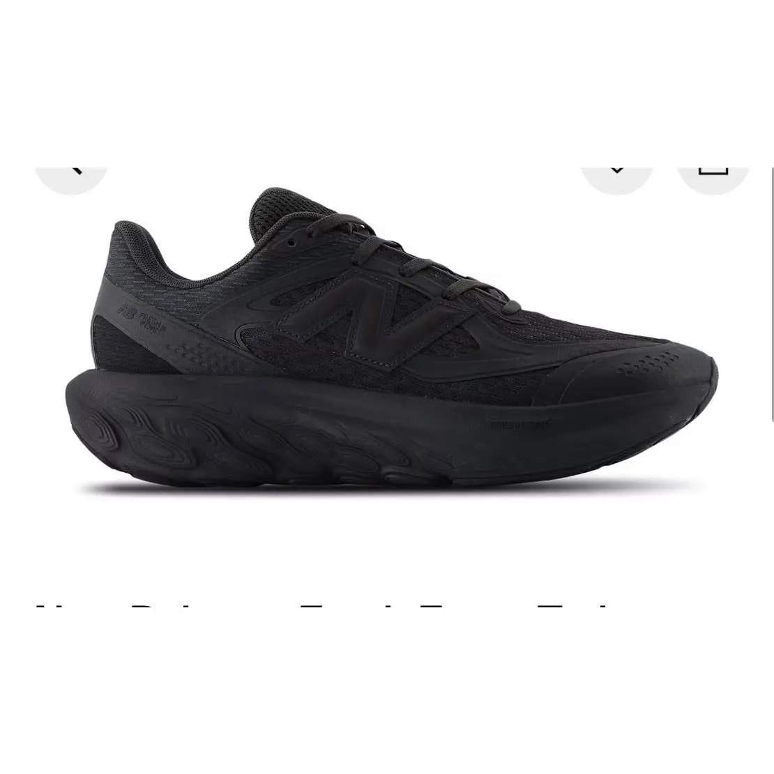 Size 9.5 New Balance Fresh Foam Trainer Black Cement