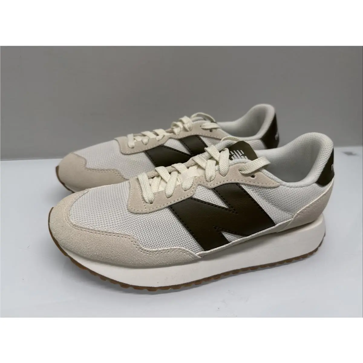 New Balance 237 White/brown MS237WM Men`s 8 Women`s 9.5