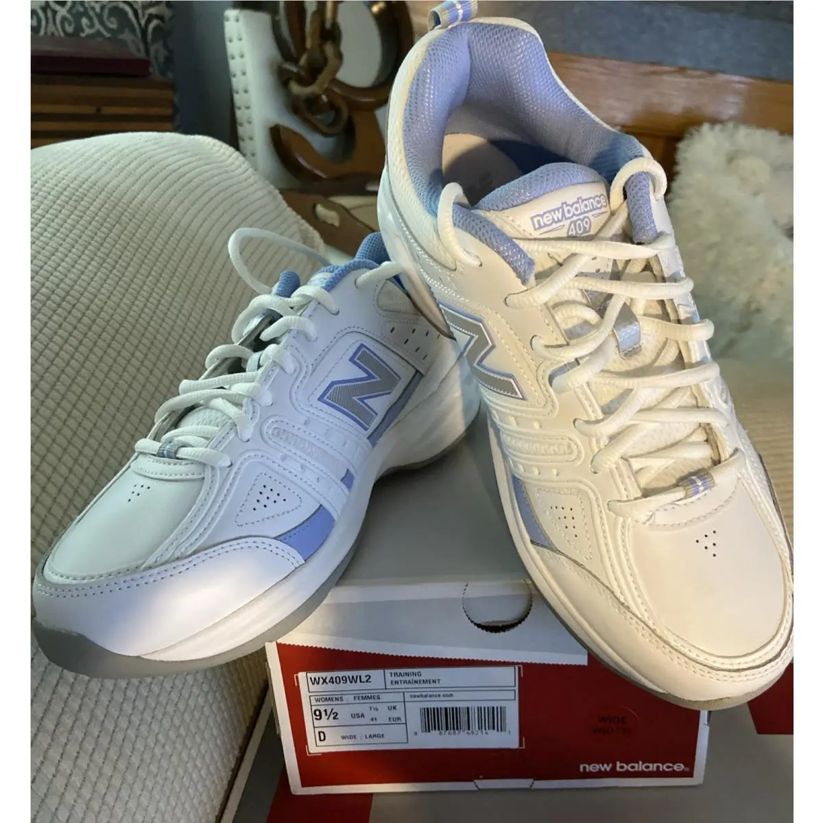New Balance 409 Leather Ultrasoft Insole Shoes Sneakers 9.5 D WX409Wl2 New