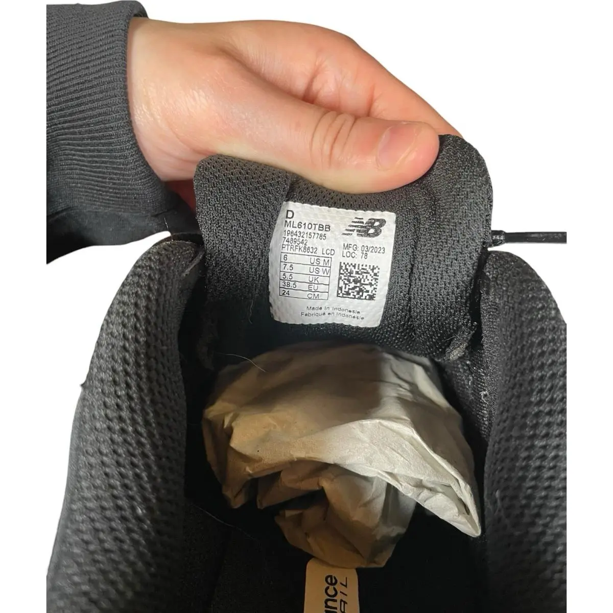 New Balance shoes - New Balance 610 - Black (UPC: 196432157785) 5