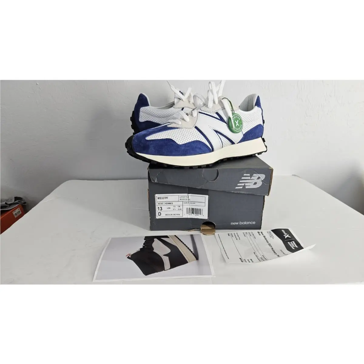 New Balance 327 Shoes Mens Size 13 Suede Mesh Athletic MS327PF Retro Sneakers