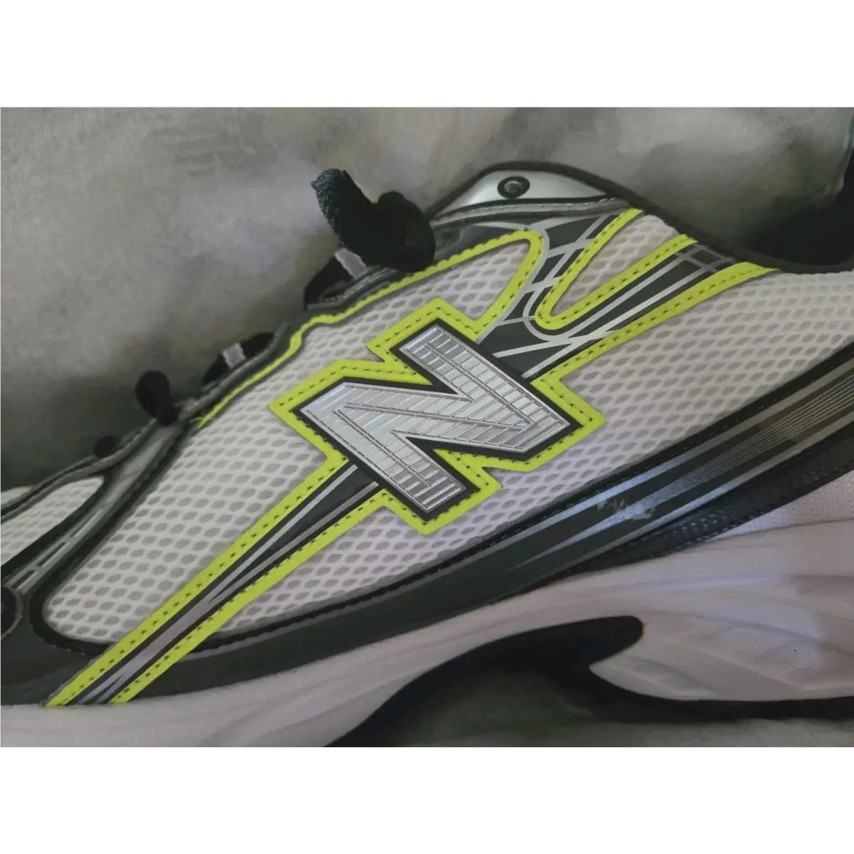 New Balance shoes - New Balance 740 - U740452 - WHITE with ALKALINE GREEN 4