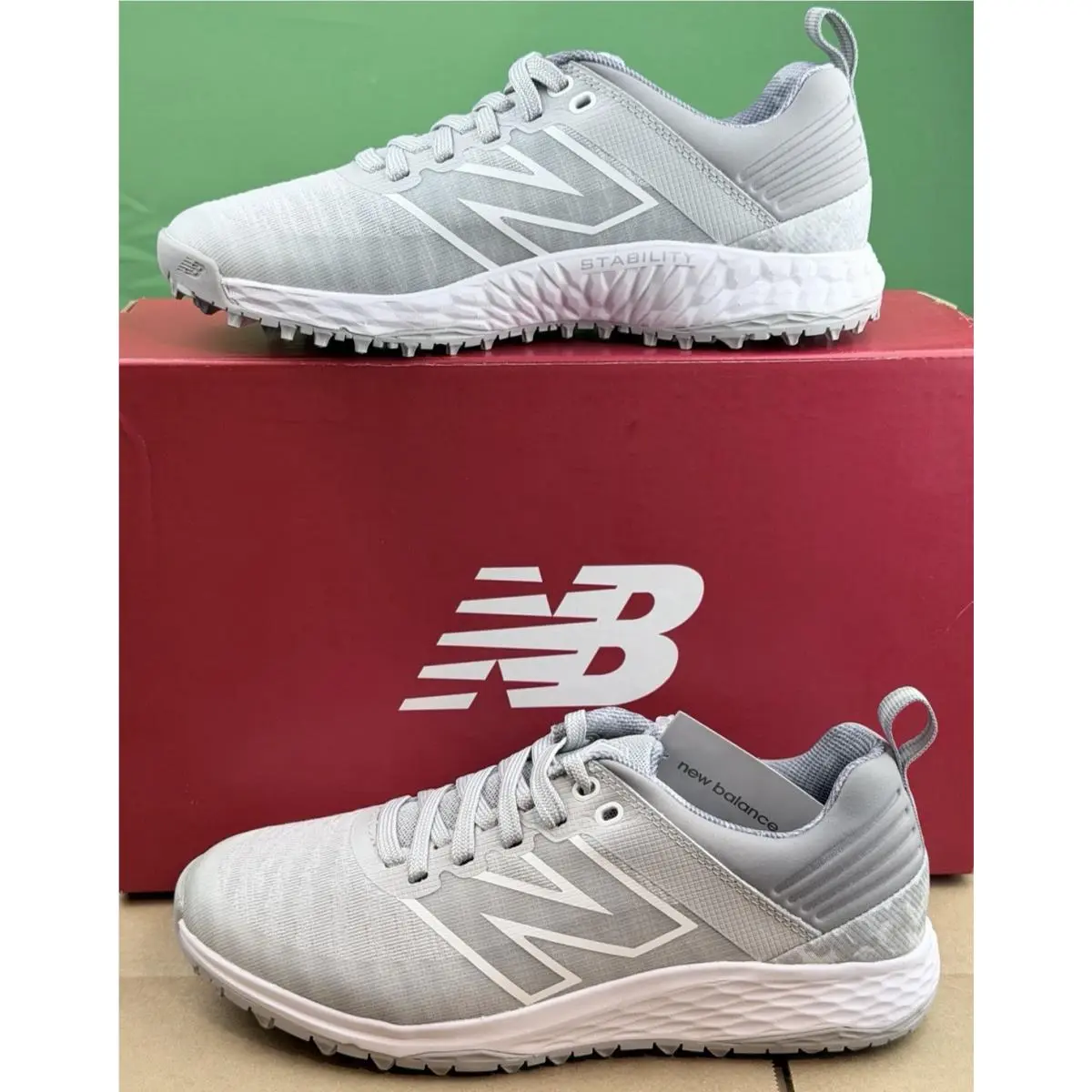 New Balance Womens Fresh Foam Contend V2 Golf Shoe Size 6 Medium Color Gray New