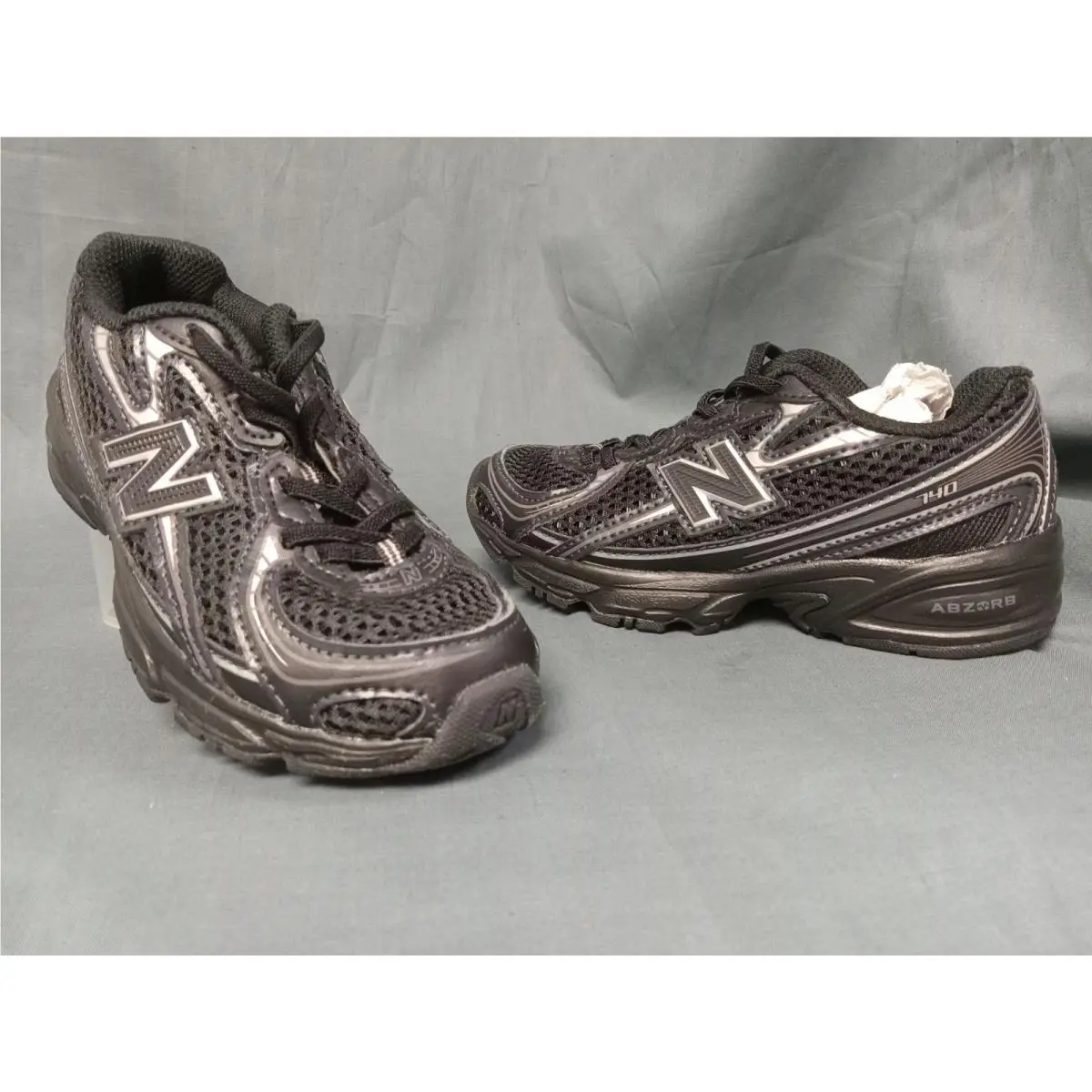 New Balance Toddler 740 Bungee Lace Sneakers IZ740BM Black Grey Size 10