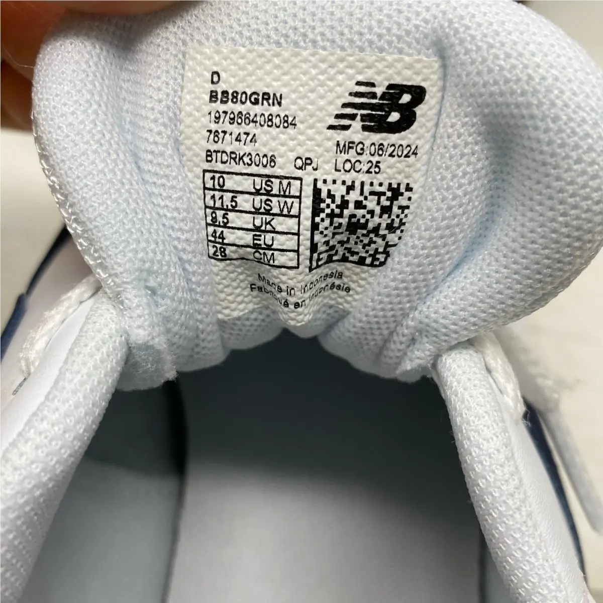 New Balance shoes - BB80 - BB80GQN - White (UPC: 0197966408084) 8