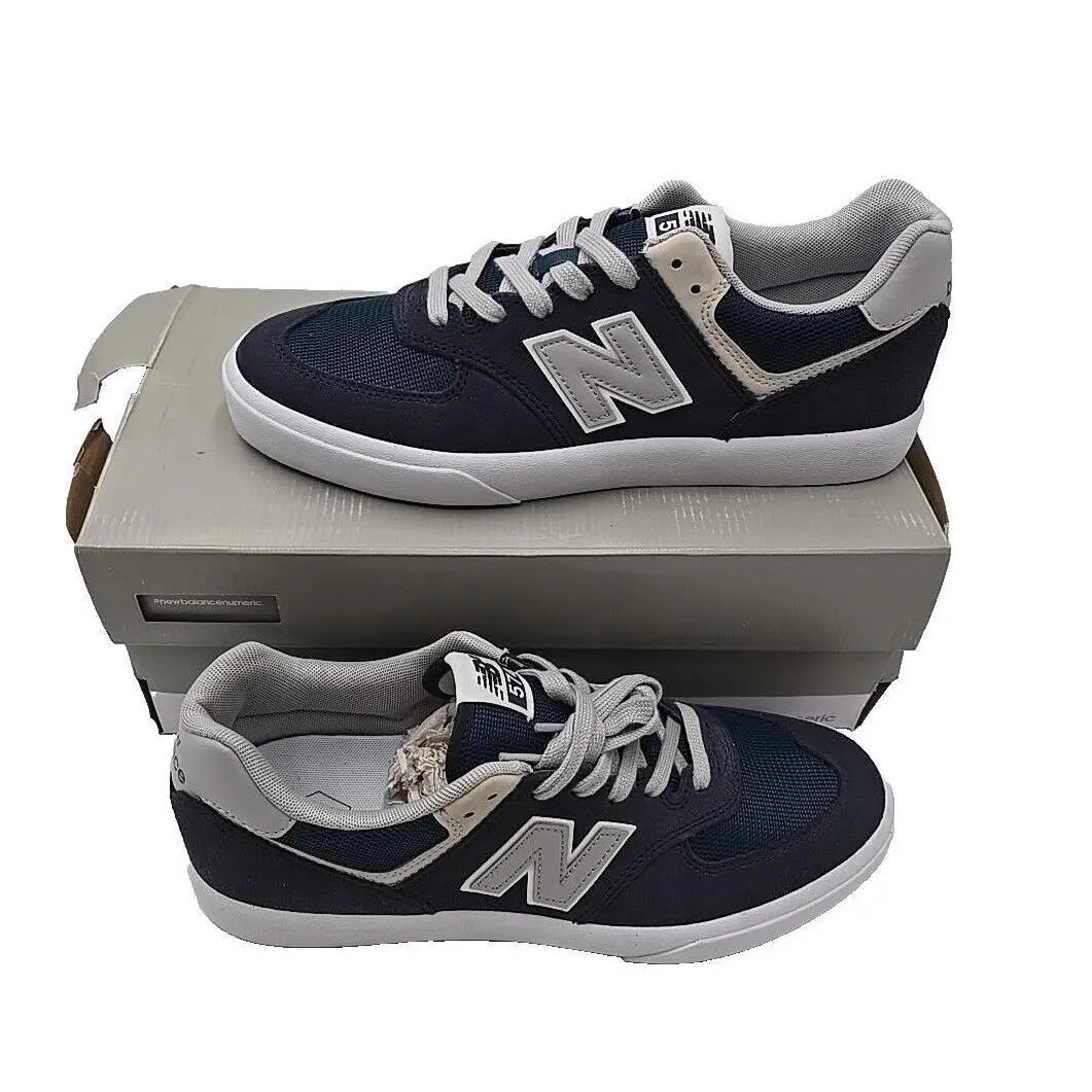 New Balance 574 Grey Navy Womens 9.5 Mens 11