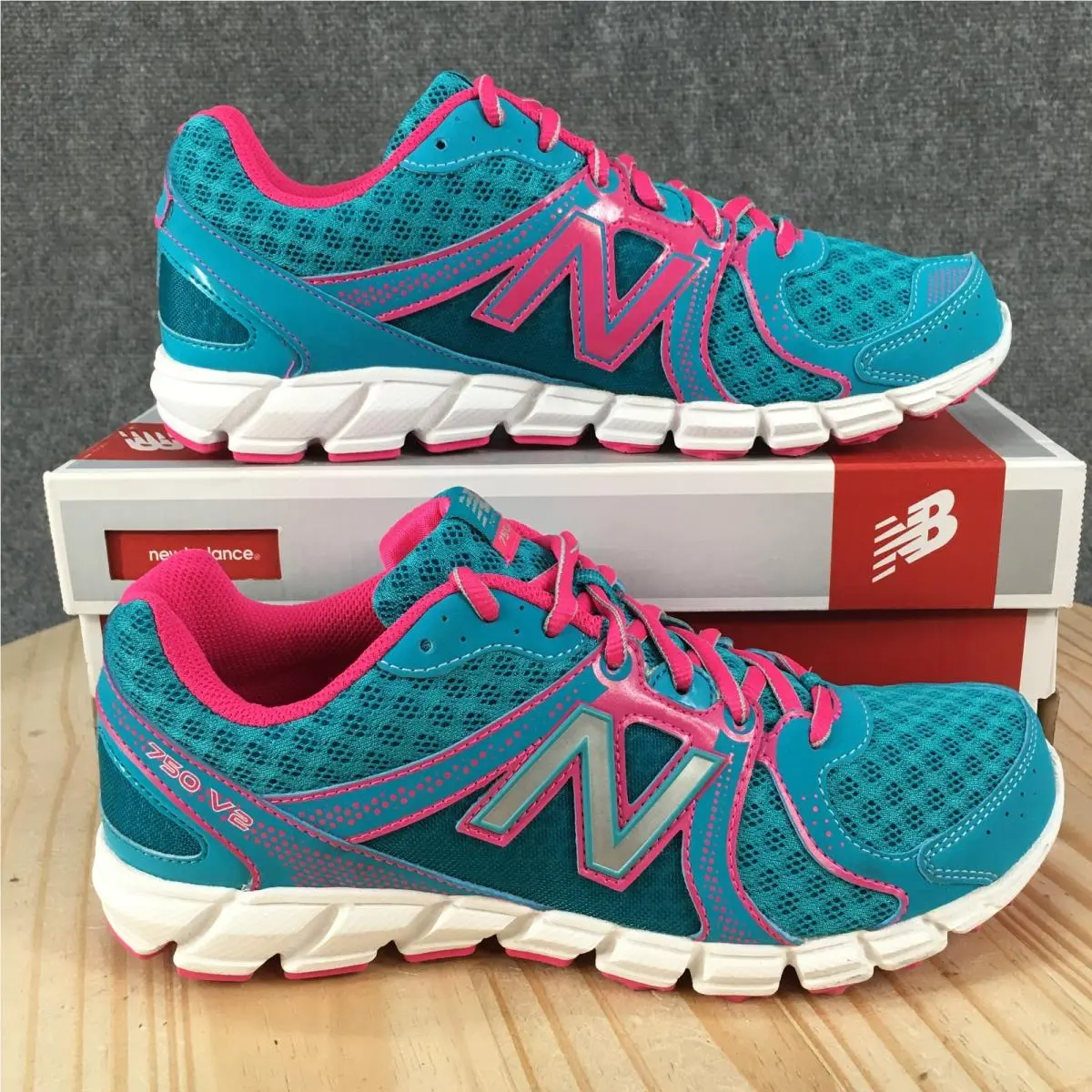 New Balance 750v2 Running Shoes Mens 7 M Athletic Sneakers Lace Up Teal New