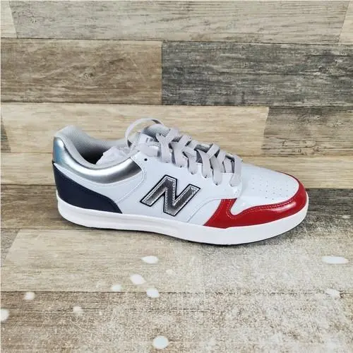 New Balance 480 Athletic White Multi Leather Lace Up Men`s Golf Shoes Size 9
