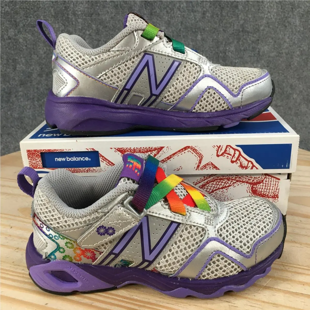 New Balance 695 Shoes Youth 13M Athletic Sneakers Lace Up Low Top Multicolor New