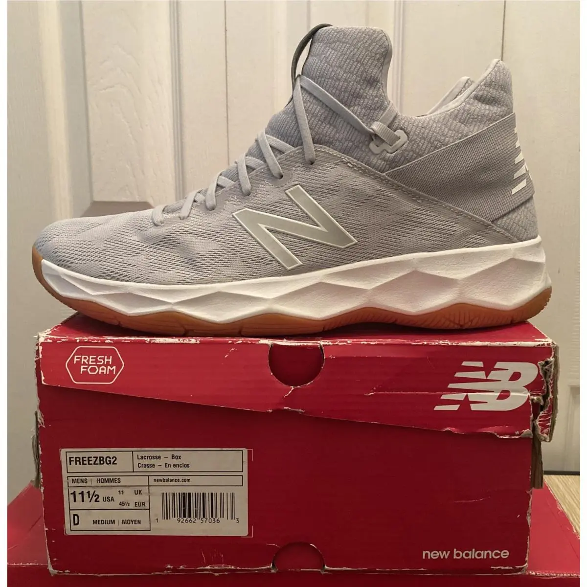 New Balance FREEZBG2 Lacrosse-box Mid Shoes Men`s Size-11.5 New