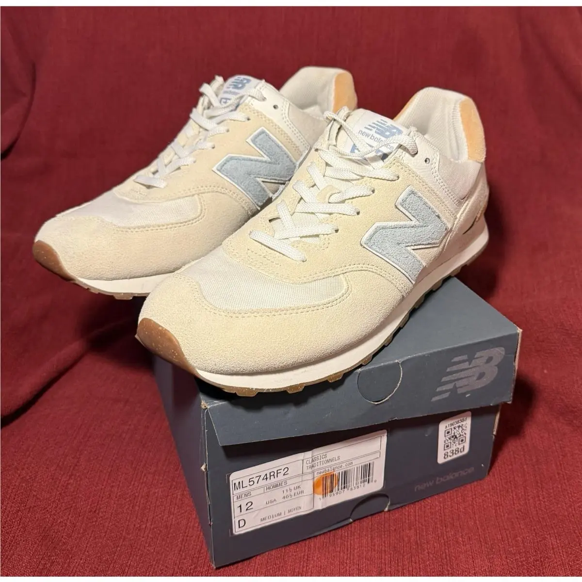 New Balance 574 Sea Salt Ocean Haze - EU 46.5 - US 12 - UK 11.5