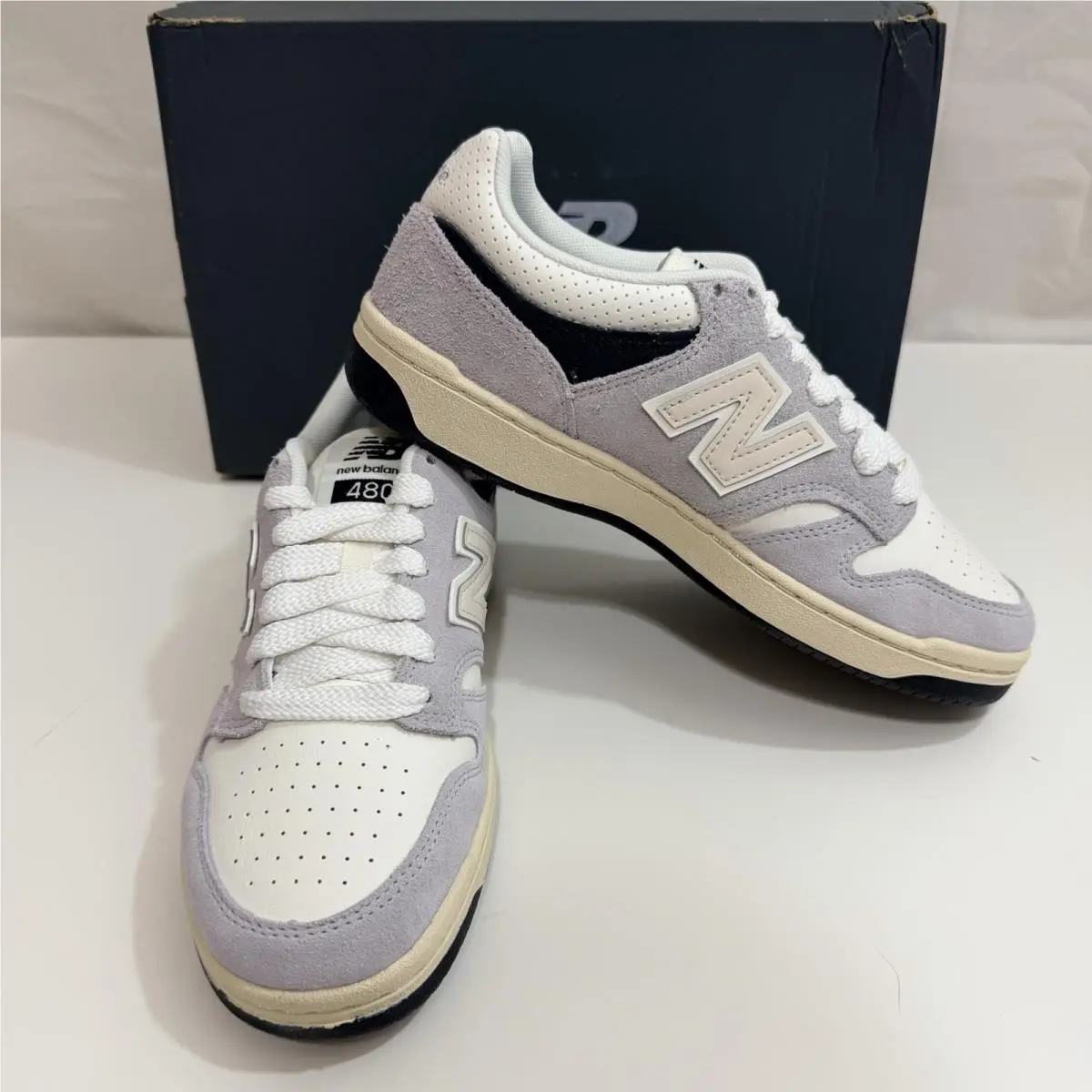 New Balance Unisex 480 Sneakers Grey White 6.5 M/ 8 W