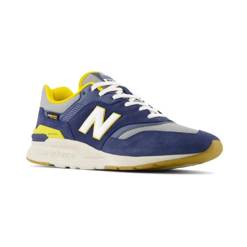 New Balance 997H CM997HYB Men`s 9 Vintage Blue Grey Suede Cordura Workwear Low