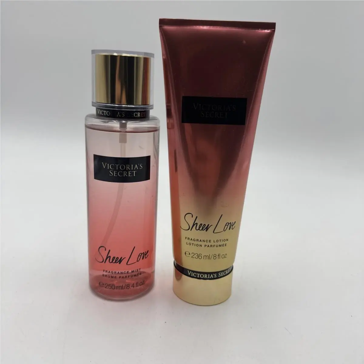 Very Rare Victoria`s Secret `sheer Love` Fragrance Body Mist Lotion