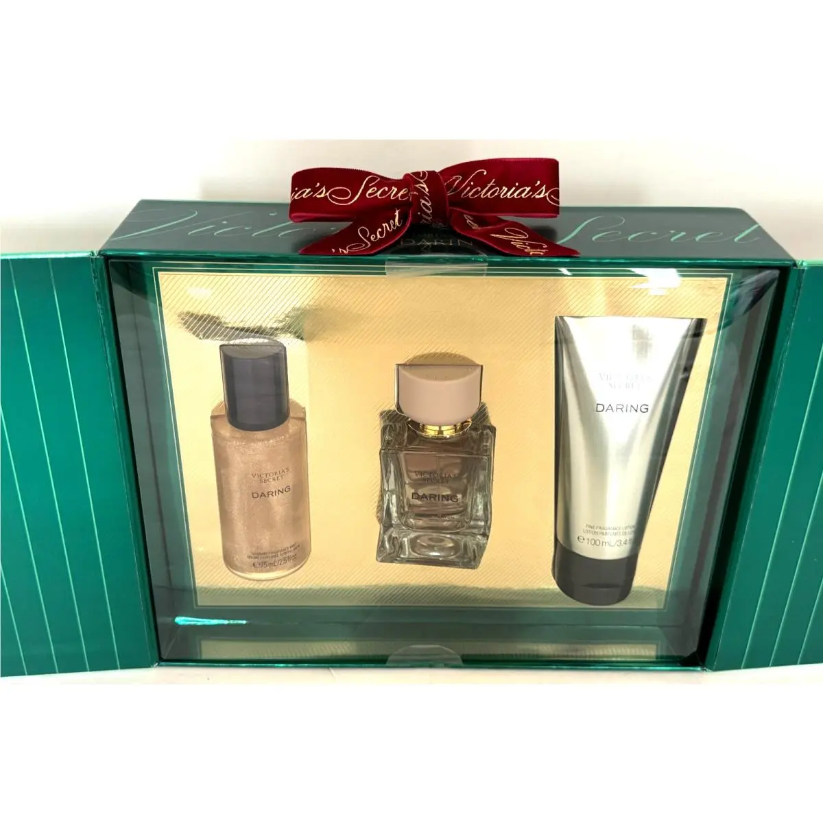 Victoria’s Secret Daring Gift Set 3PC Perfume Edp Eau De Parfum 1.7 oz 50 ml