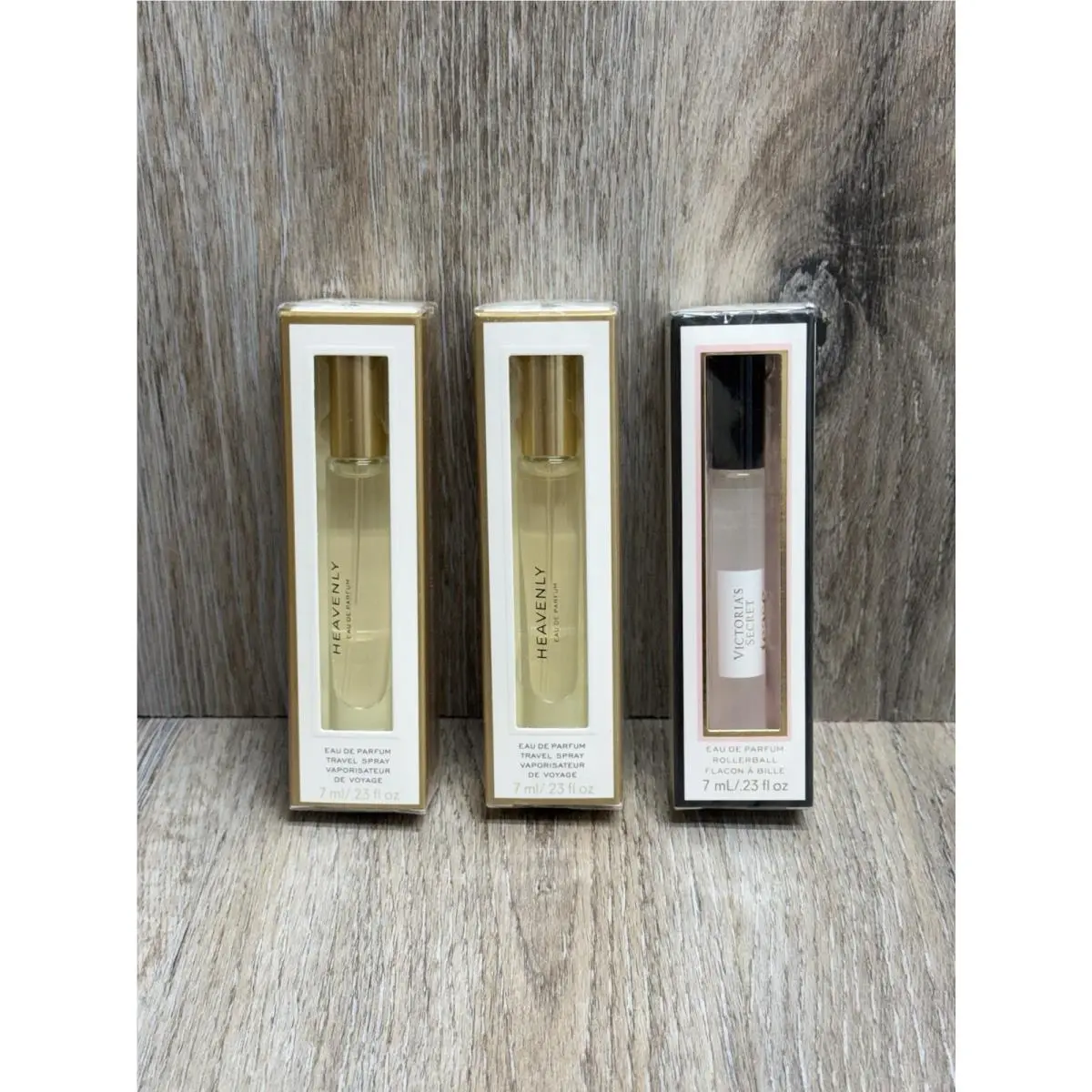 2 Heavenly 1 Tease Perfume Victoria`s Secret .23 oz Edp Travel Spray by Victoria's Secret