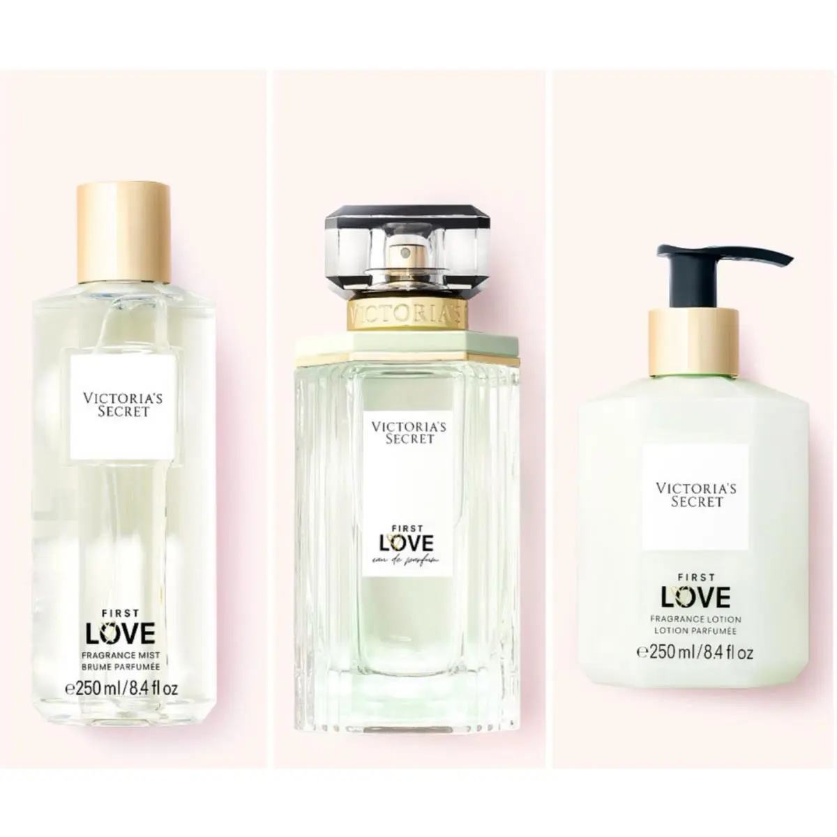 Victoria’s Secret First Love Eau de Parfum 3.4 Fl.oz. / Fragrance Mist / Lotion