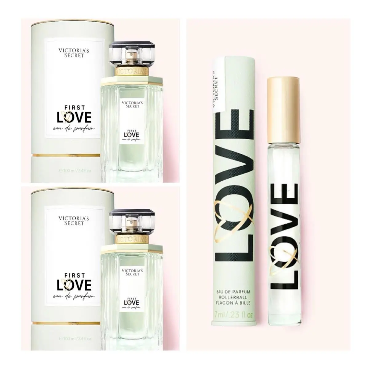 Victoria’s Secret First Love Eau de Parfum 3.4 Fl.oz. 2 and Rollerball