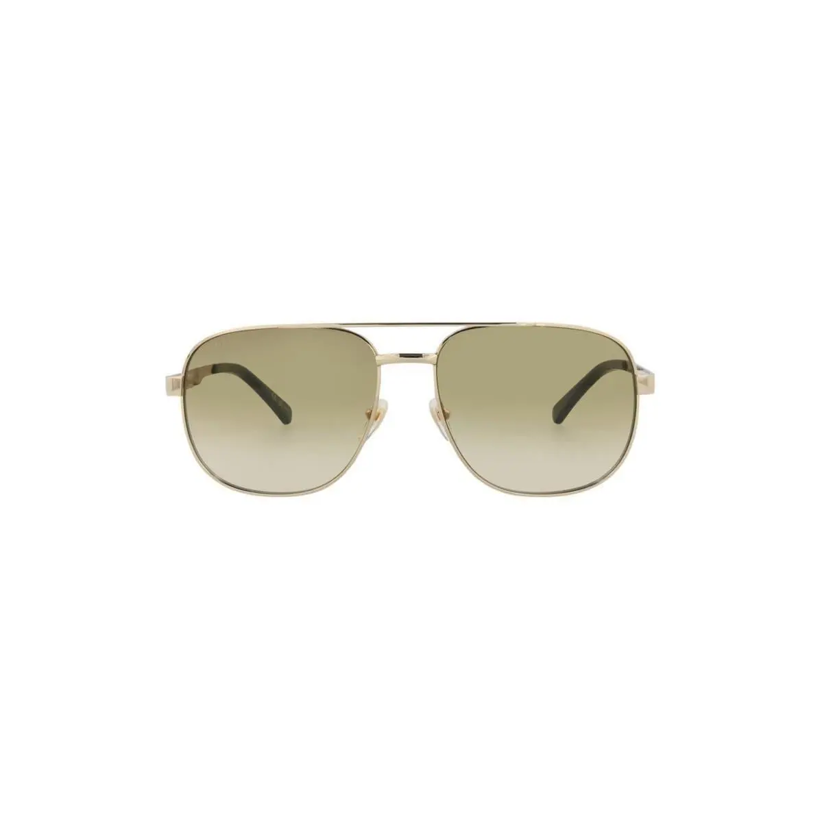 Gucci Men 60mm Gradient Aviator Sunglasses Gold/ Brown