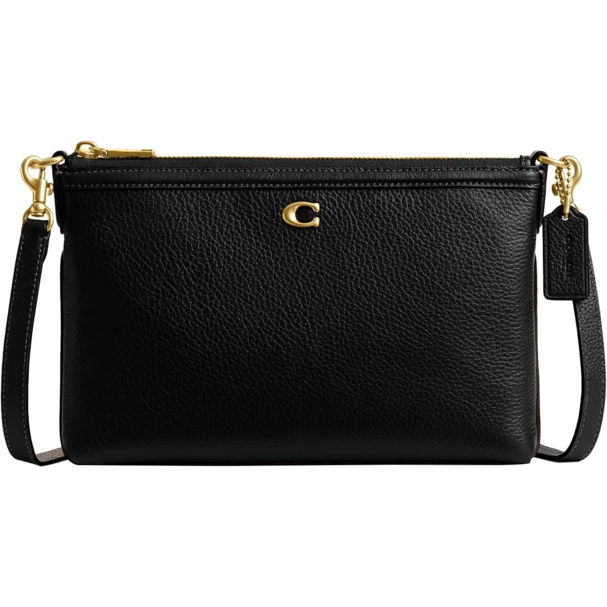 Coach Women`s Legacy Zip Top Crossbody Bag - Black