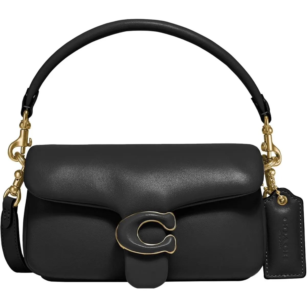 Coach Women`s Leather Covered C Closure Pillow Tabby Shoulder Bag 18