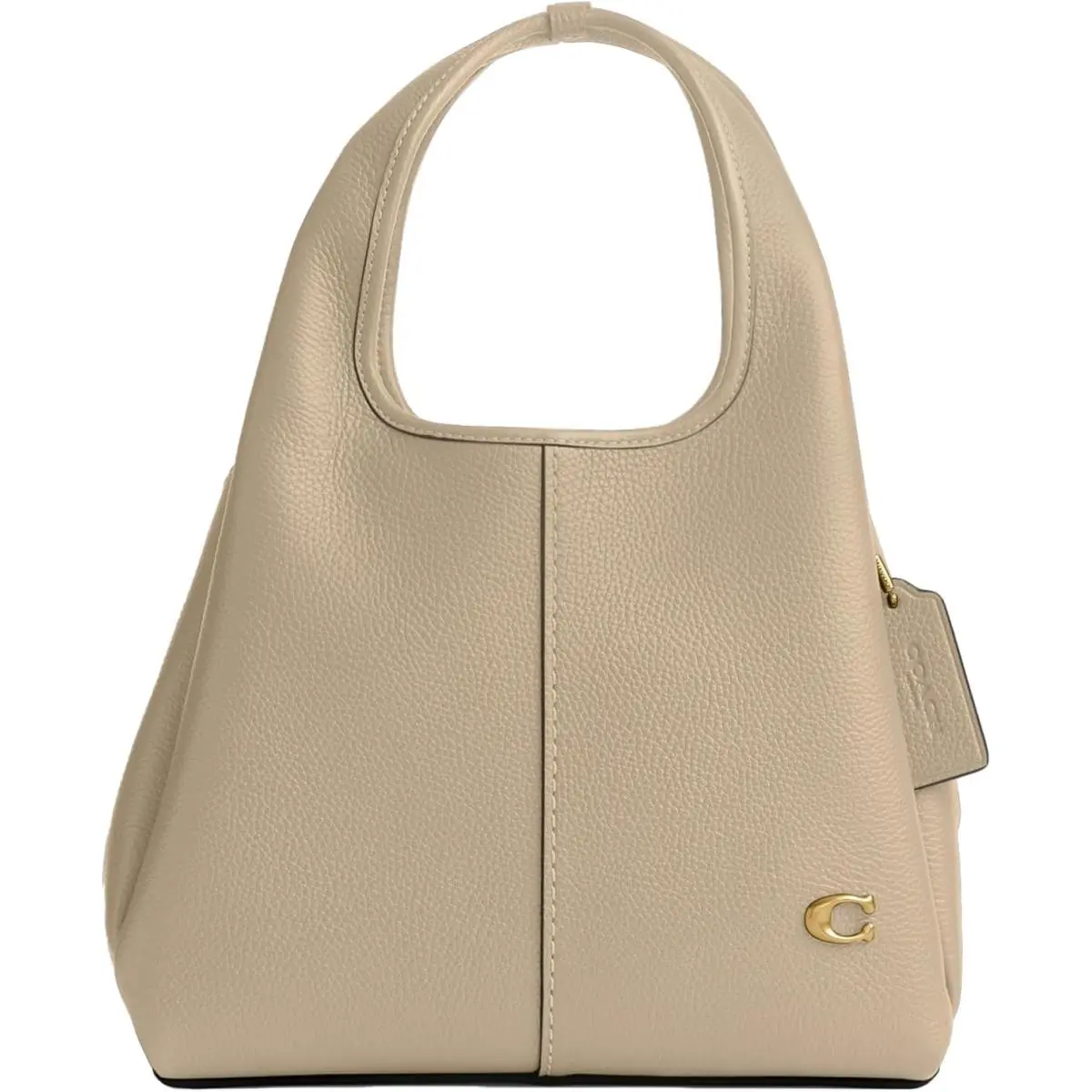 Coach Polished Pebble Leather Lana Shoulder Bag 23 - Ivory