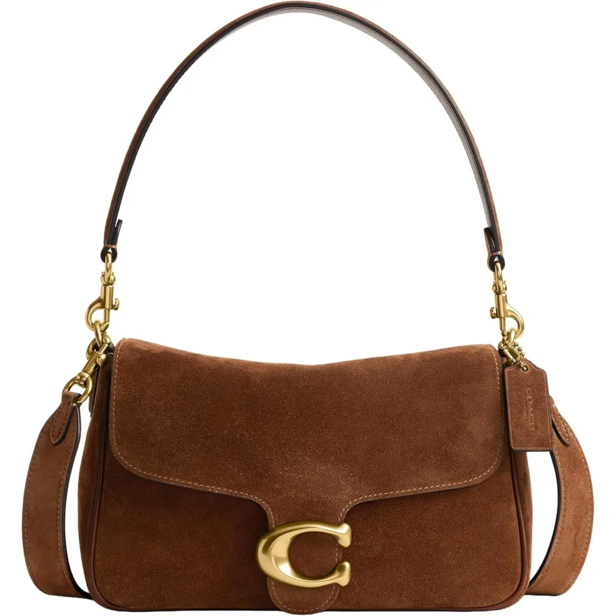 Coach Womens Soft Tabby - Warm Brown Suede