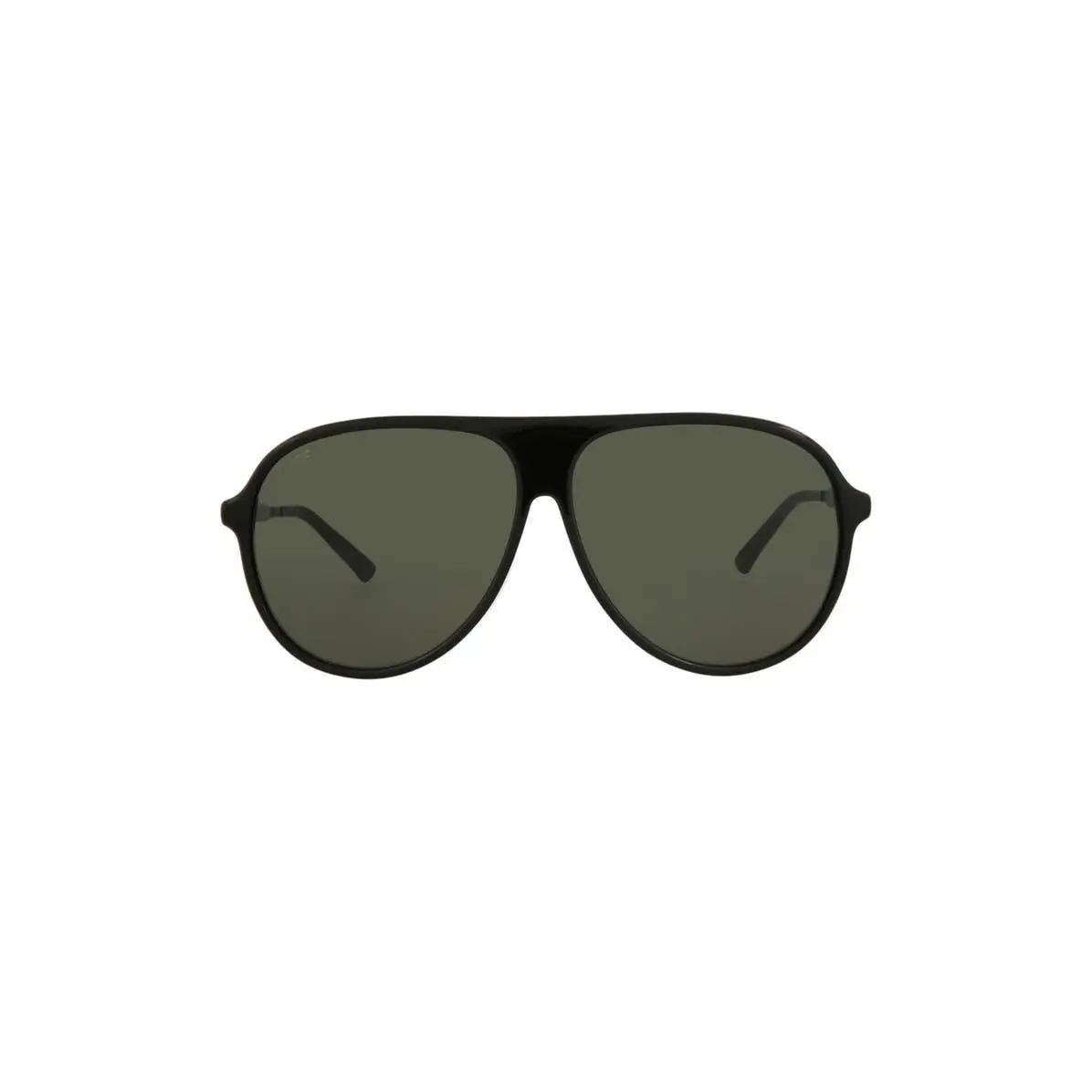 Gucci Men 61mm Aviator Sunglasses Black Ruthenium Grey