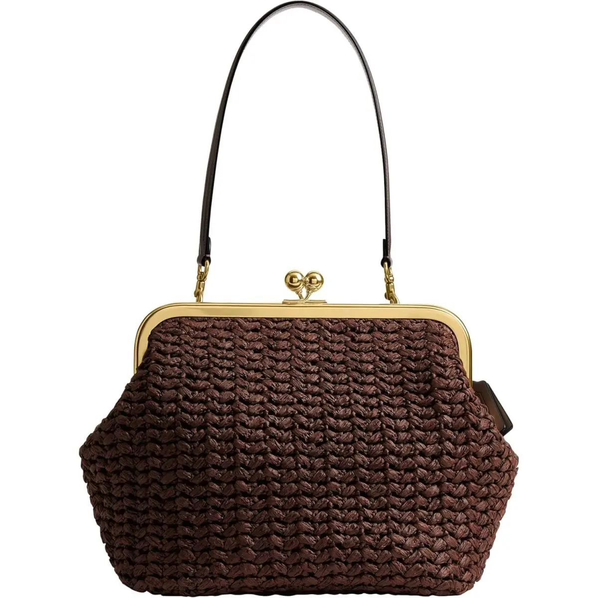 Coach Women`s Suede Kisslock Frame Bag 27 - B4/Maple