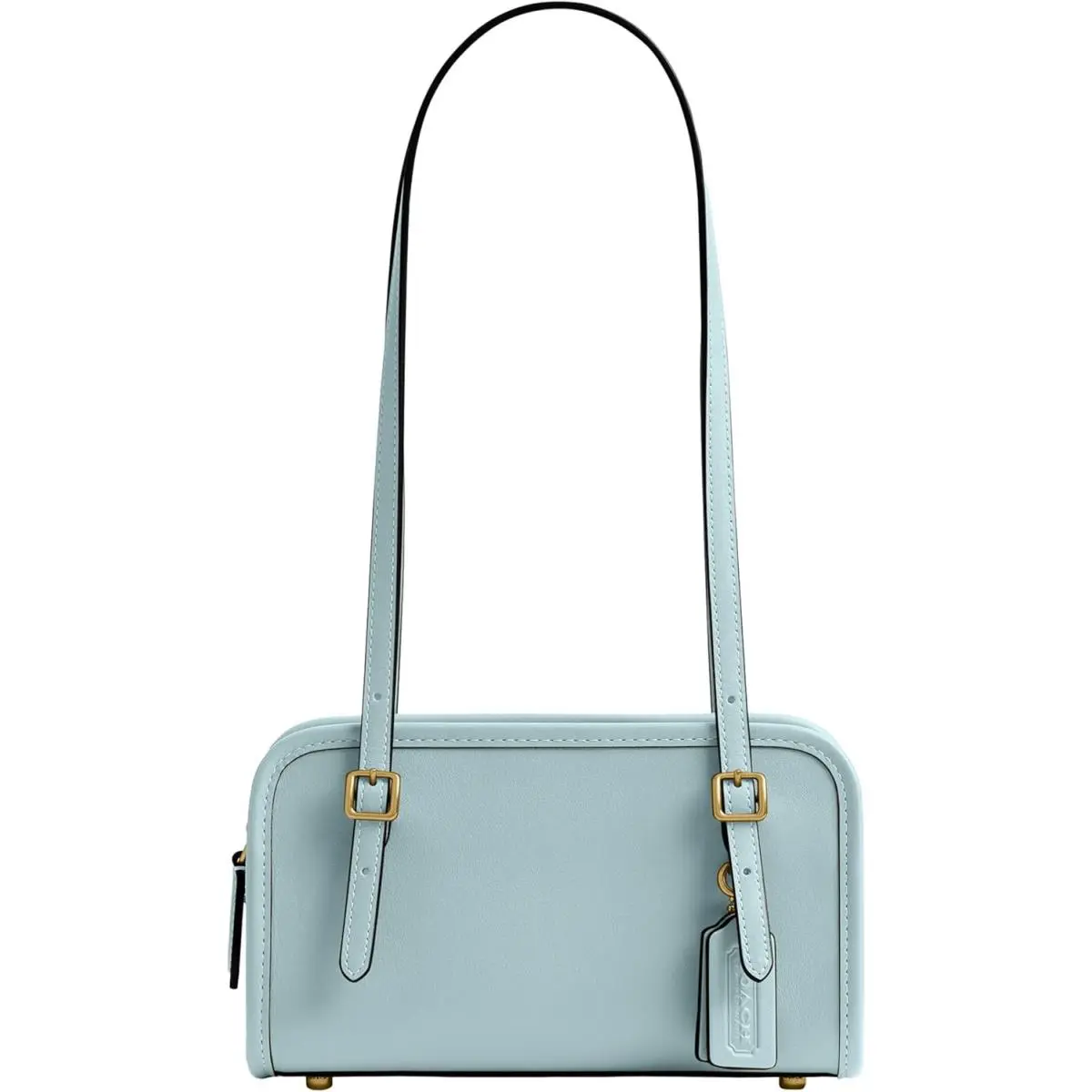 Coach Women`s Glovetanned Leather Swing Zip Bag 20 - B4/Light Blue