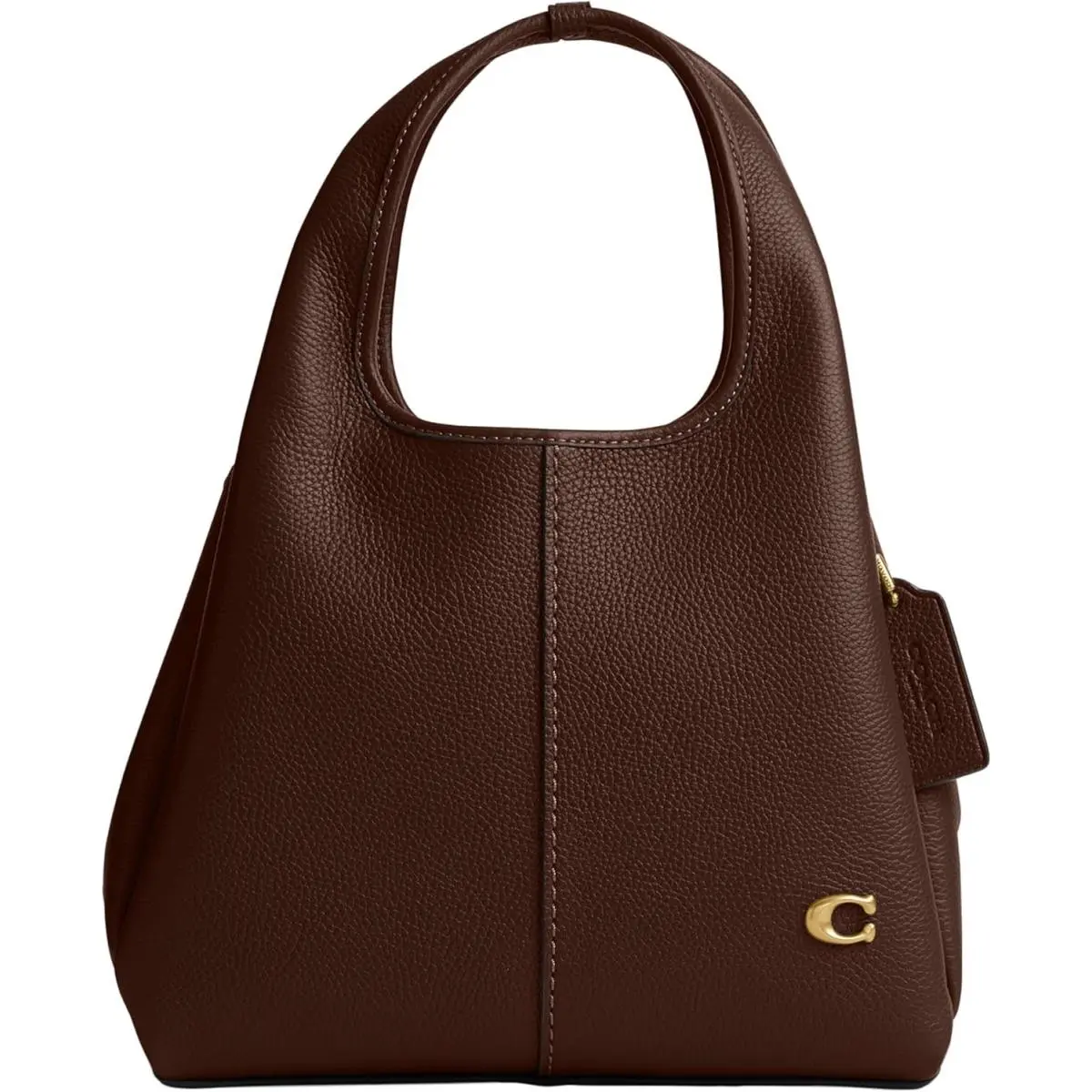 Coach Polished Pebble Leather Lana Shoulder Bag 23 - Maple