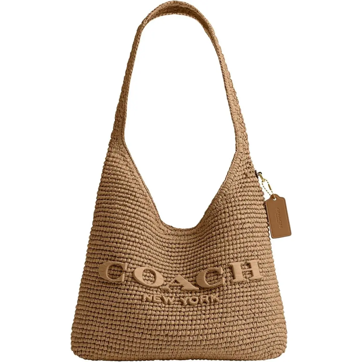 Coach Brooklyn Shoulder Bag 28 in Straw - Natural