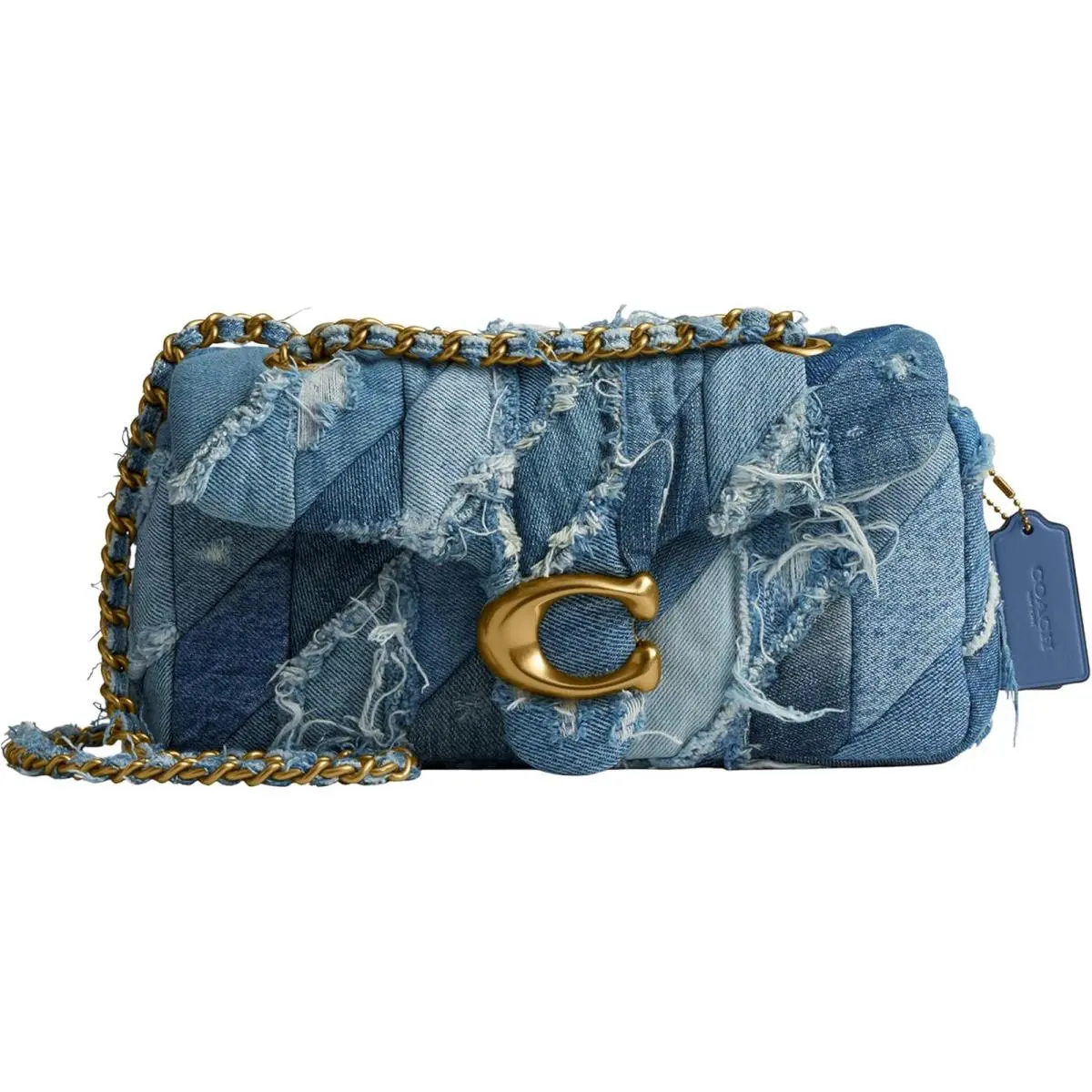 Coach Soft Quilted Tabby Shoulder Bag 26 - Denim Multi
