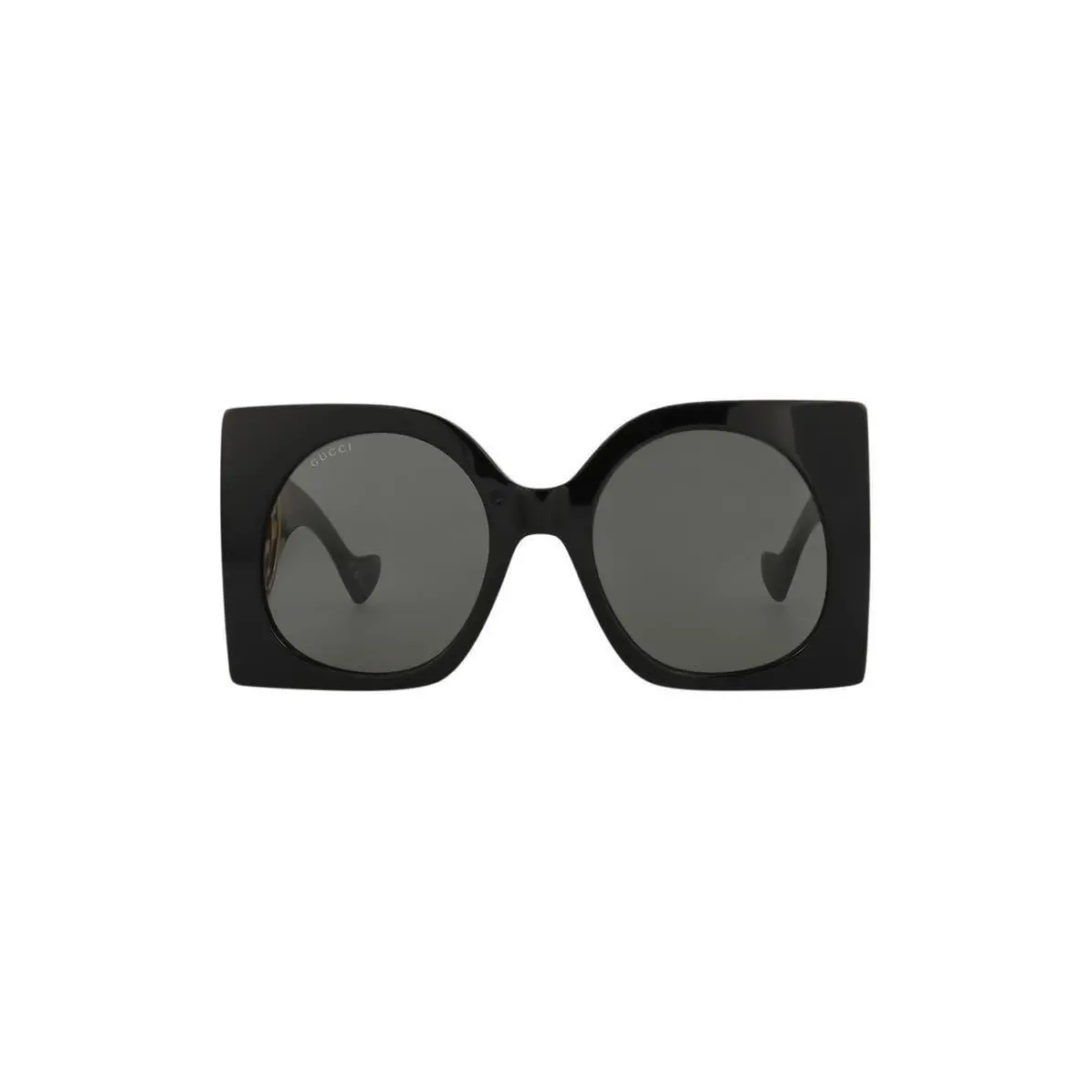 Gucci Women 55mm Square Sunglasses Black Black Grey